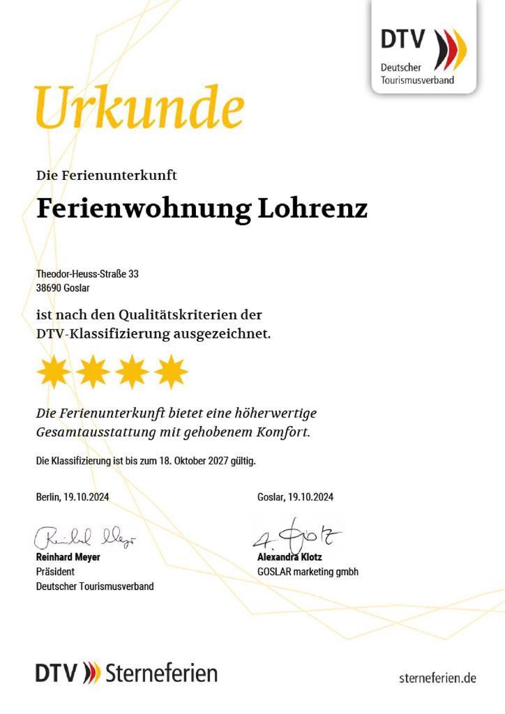 Ferienwohnung Lohrenz 戈斯拉尔 外观 照片